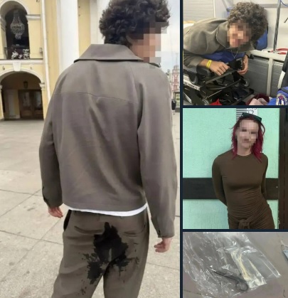 девушка проткнула парню задний проход
