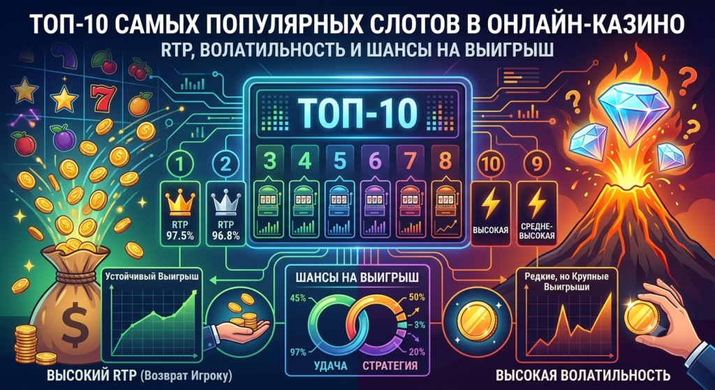 топ 10 самых популярных слотов